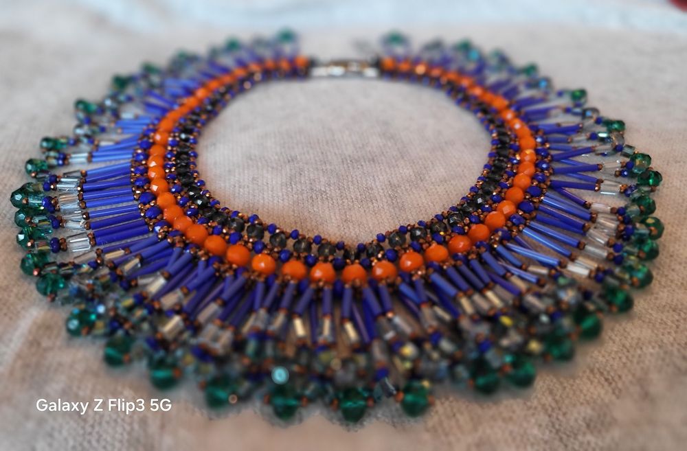 Max Mara/WEEKEND -оригинално колие от натурални камъни ,hand made,