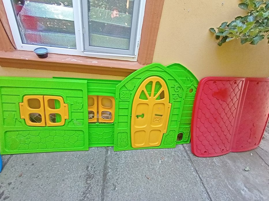SET Copii DOHANI Căsuța 120 cm inaltime și Tobogan  200 cm