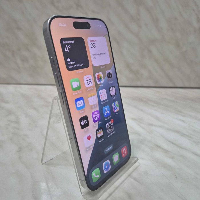 Telefon Apple iPhone 16 Pro 128 White 93% bat Zeus Amanet Rahova 34817