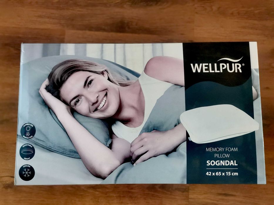Възглавница с мемори пяна 42x65x15 WELLPUR SOGNDAL