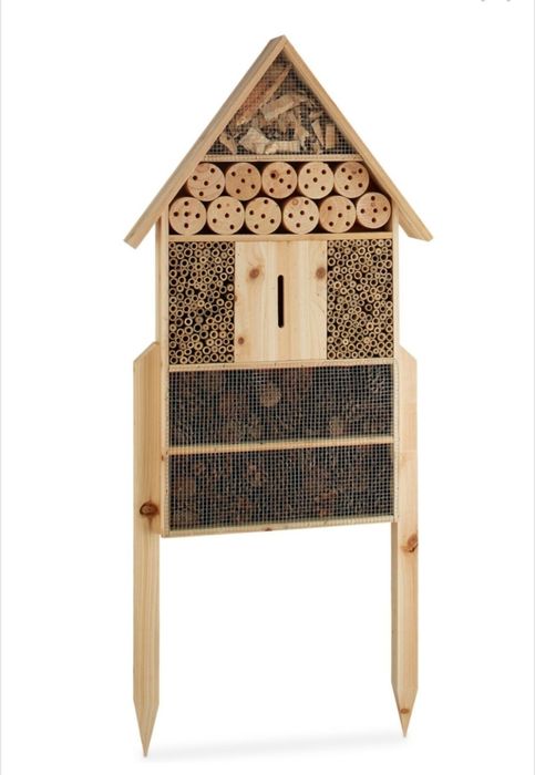 Хотел за насекоми, изработен от дърво, 79 х 49 х 12 см