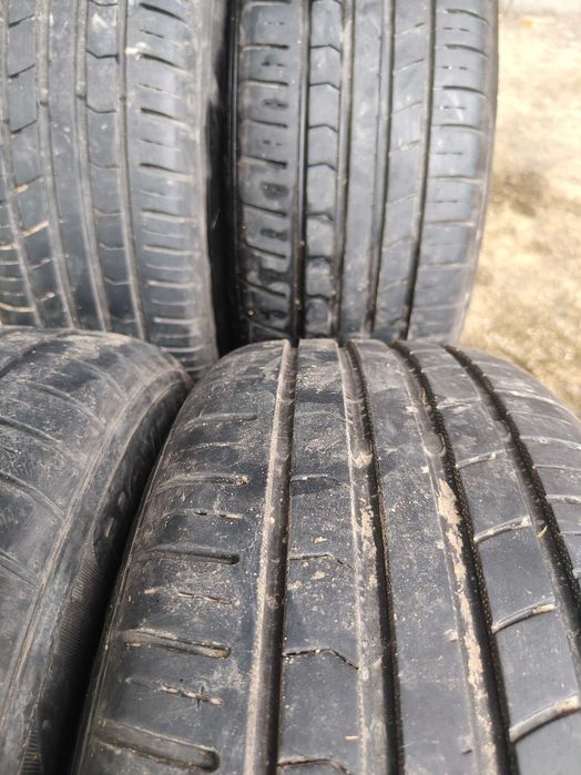 Jante Aliaj Platin 5x112 R15 + cauciucuri vara VW SEAT SKODA AUDI