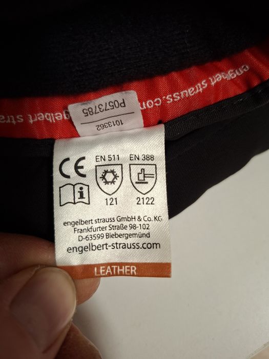 Зимни кожени ръкавици Strauss като нови