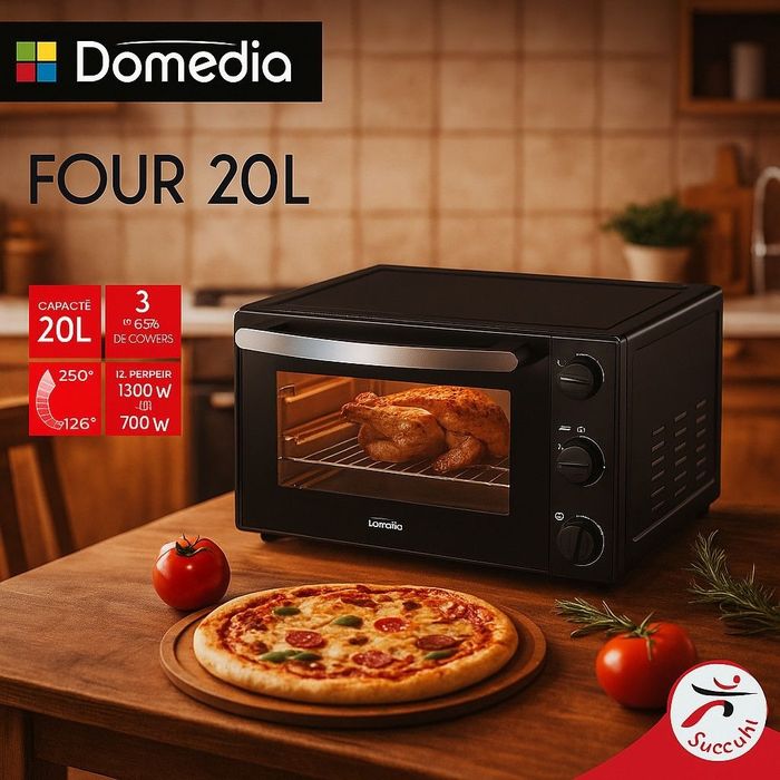 Vand NOU SIGILAT Cuptor electric Domedia 20L, 1300W, 3 programe, negru