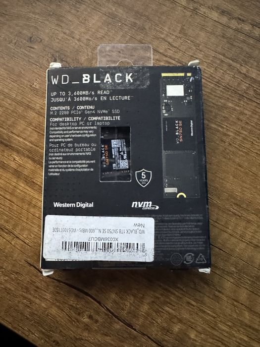ssd накопитель WD Black SN750 SE