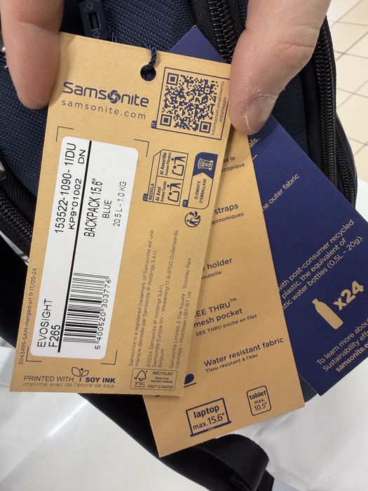 Rucsac Laptop Samsonite Evosight, 15.6”, albastru