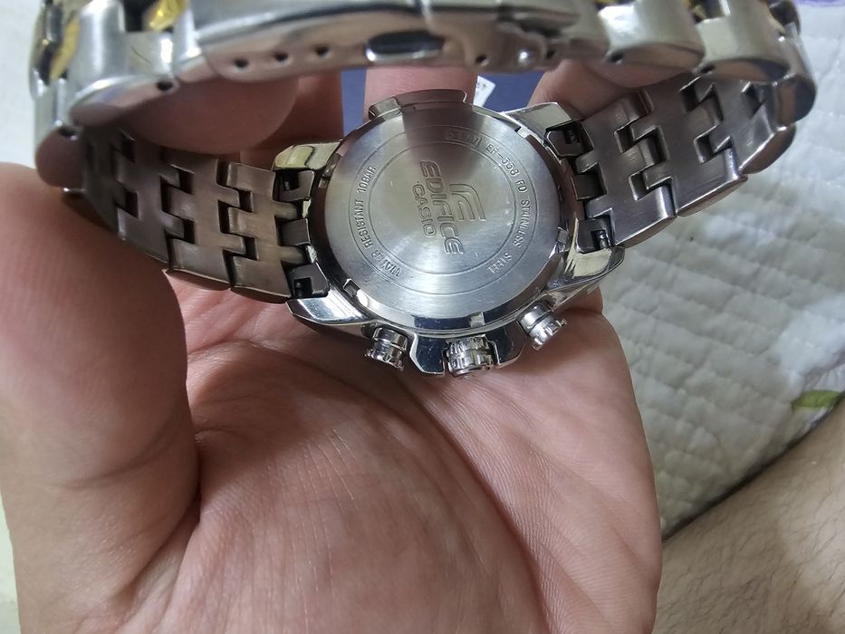 Casio Edifice ED-439 Chronograph Gold n Black (Original)