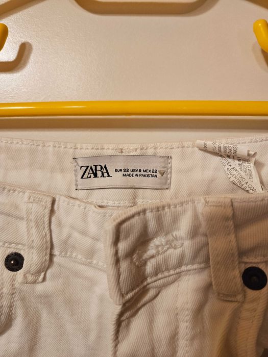 Blugi albi lungi fete, Zara, marime 32