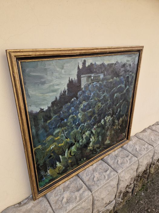 Венко Петров- пейзаж масло автор платно