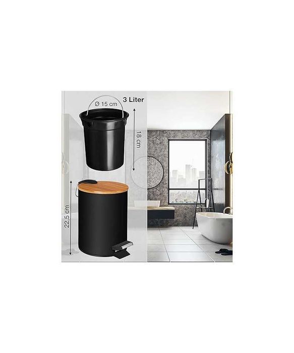 Cos gunoi cu pedala, 3L, VM