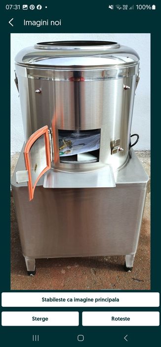 REDUCERE Masina electrica curatat cartof retea apa 15KG TRANSPORT INCL