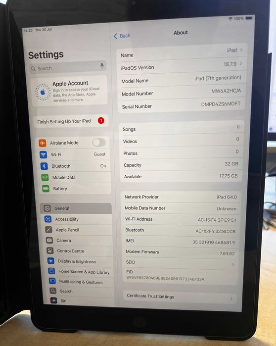Apple iPad 10.2-inch 32GB (generatia 7, wifi si cellular)