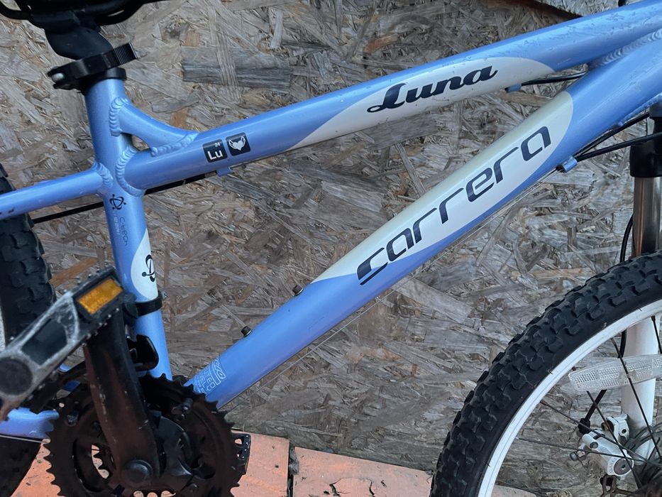 Bicicleta carrera luna frane pe disc roti 24” cadru aluminiu