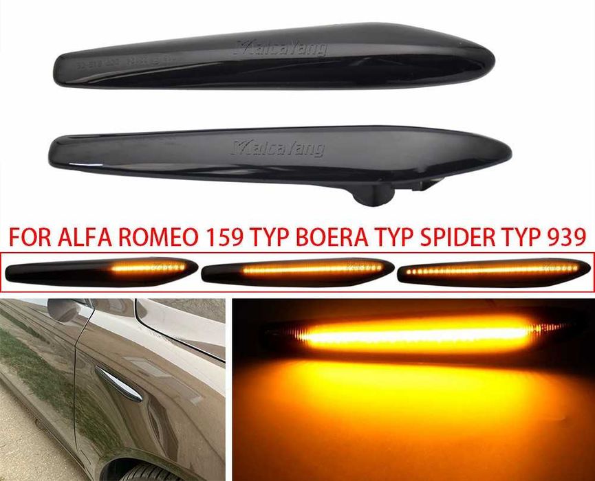 Динамични бягащи мигачи Алфа Ромео Alfa Romeo 159 Brera за калниците