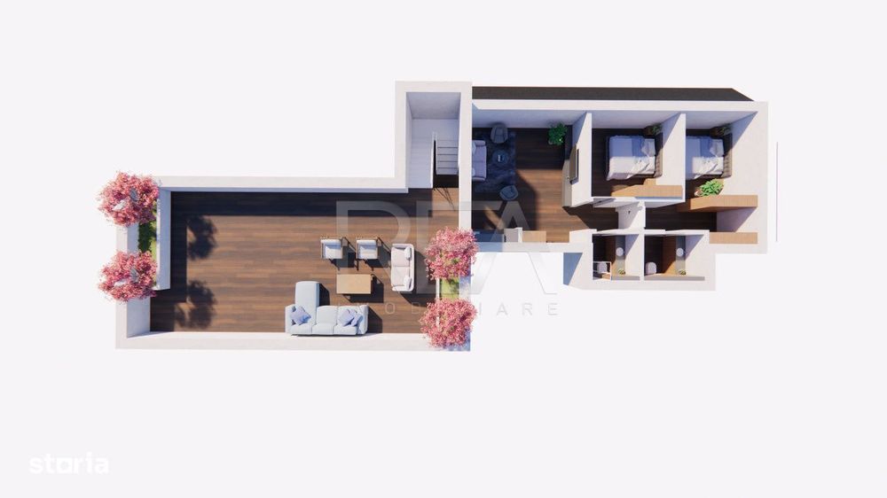 Penthouse cu terasa rooftop Matei Voievod