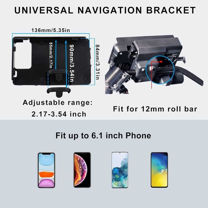 Мото стойка за телефон GS Motor /навигационна база тип BMW Motorrad