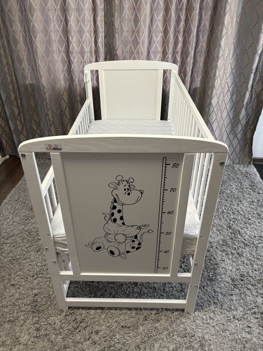 Patut din lemn bebe, 120x60 cm BabyNeeds