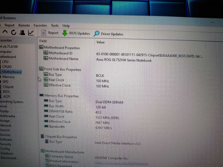 Asus ROG GL752   17,3