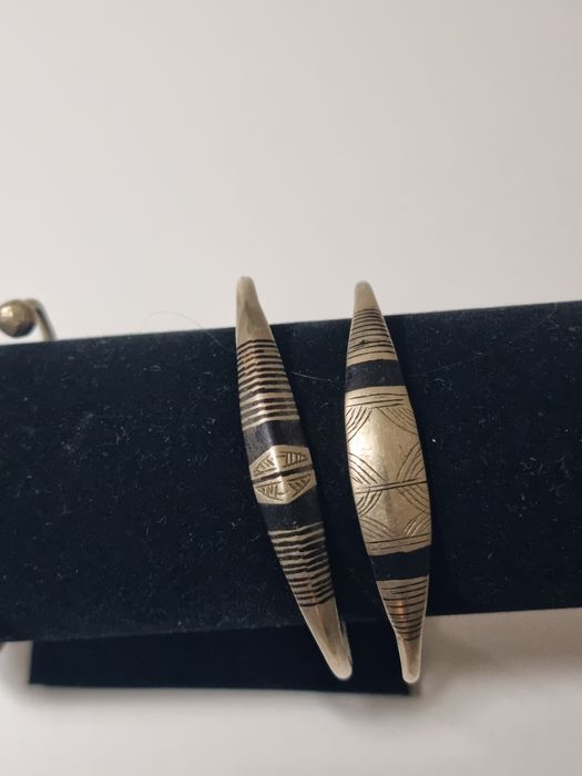 Set Brățară tuareg sahariană / argint etnic / lucrată manual