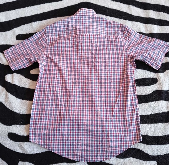 %SALE! КАТО НОВА JACK WOLFSKIN Size M оригинална карирана риза с къс ръкав Джак Улфскин Plaid Shirt
