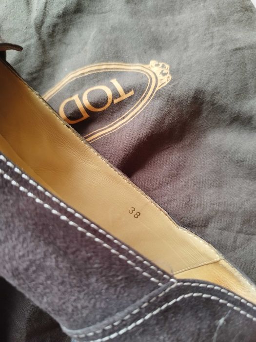 Tod's  велурени дамски мокасини