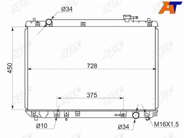 Радиатор Toyota Harrier