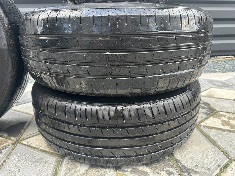 Jante aliaj Mercedes 5x112 / 5 x 112  R16 + cauciucuri  205/60/r16 dot 2024 vara