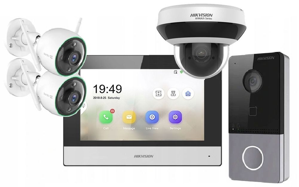 Камера видеонаблюдения и домофон установка