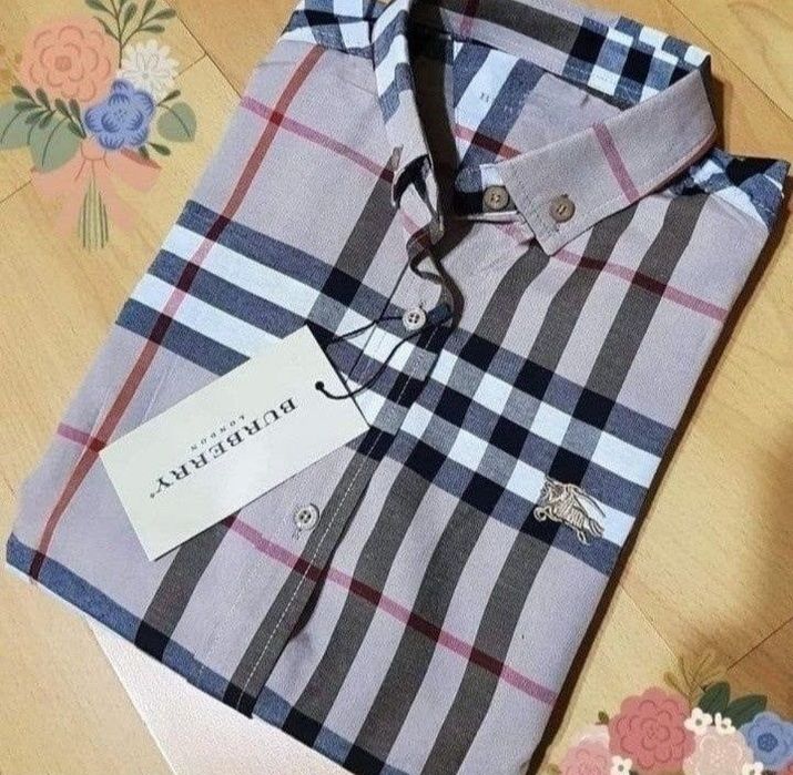 Camasi dama Burbbery, logo brodat,diverse marimi XS S M L XL