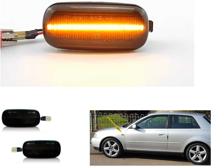 LED Динамични Мигачи Бягащи Плаващи Мигач АУДИ AUDI