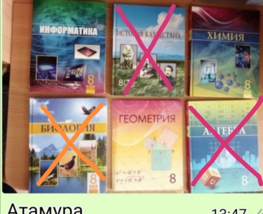 Учебники для 8 класса