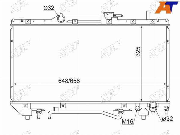 Радиатор Toyota Caldina