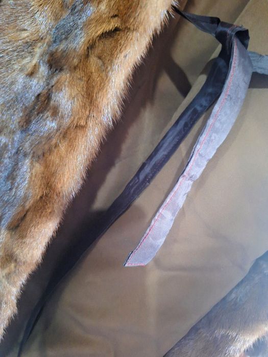 Норковая шуба с капюшоном