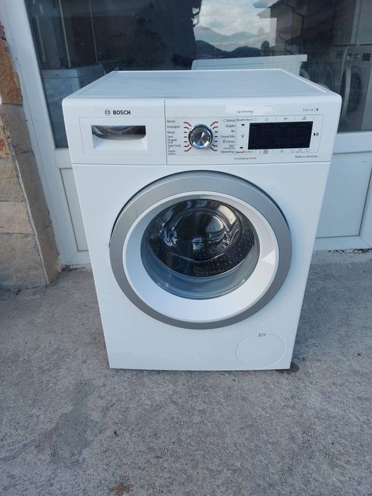 Пералня BOSCH Series 8
Цена:330евро
Капацитет на пране 8 кг.
Енергиен
