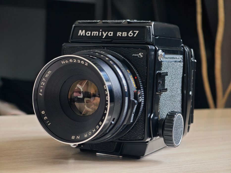 Mamiya RB67 Pro S + 127mm f/3.8 NB, среднеформатная камера 6×7, 6×8 см