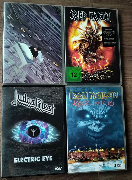 Lot DVD-uri Megadeth, Iced Earth, Judas Priest, Iron Maiden
