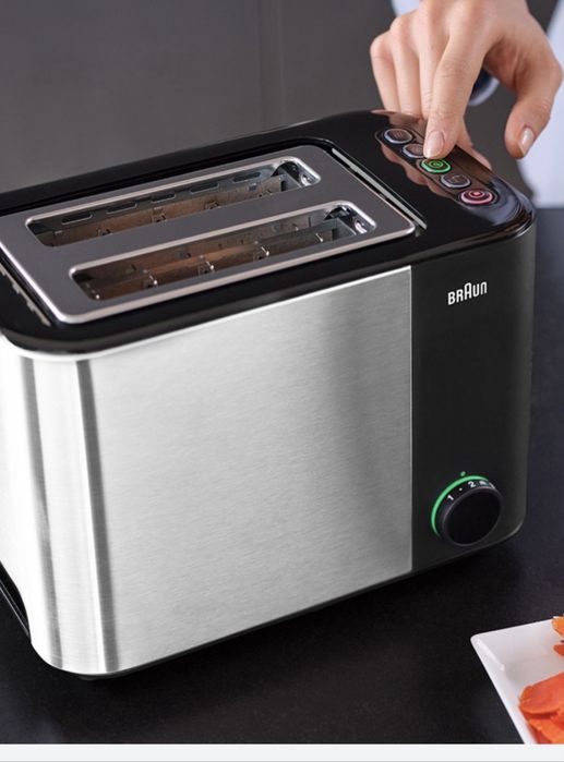 Тостер Braun HT5015BK - СТИЛЬНЫЙ И МОЩНЫЙ для идеальных тостов