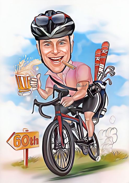 Дигитална Карикатура + рамка  ТОП Цена