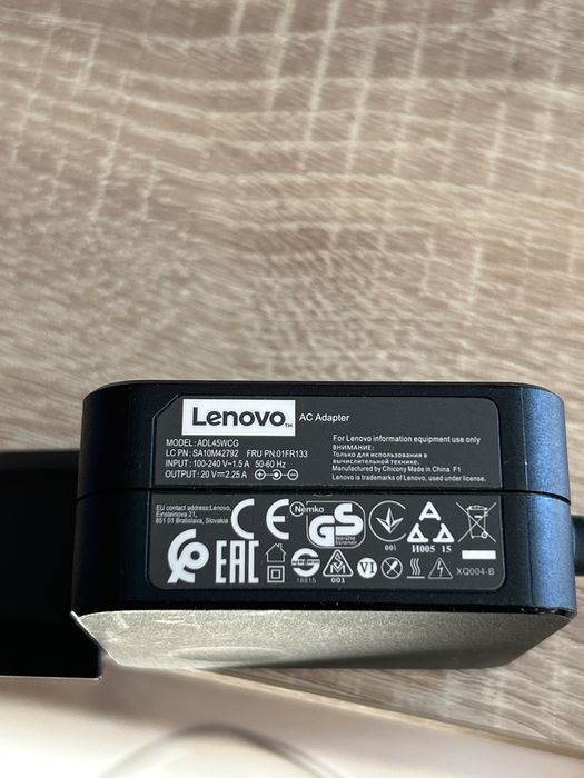 Оригинално зарядно Lenovo 45W 20V 2.25A – ADL45WCG / 01FR133