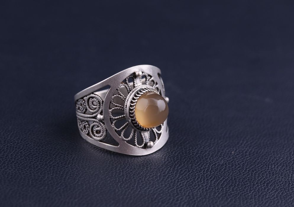 Винтажное серебряное кольцо.