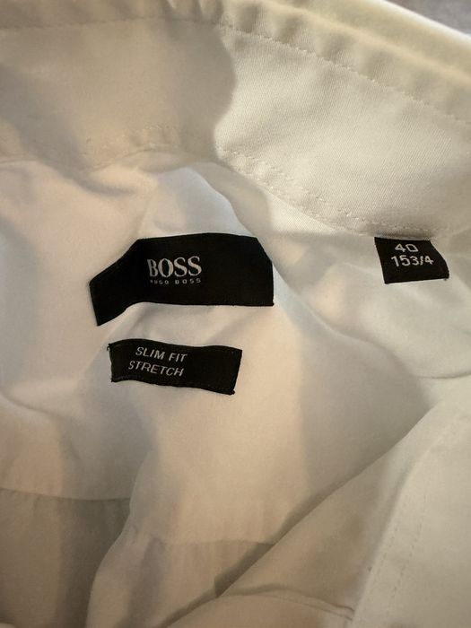 Мъжка бяла  риза Boss