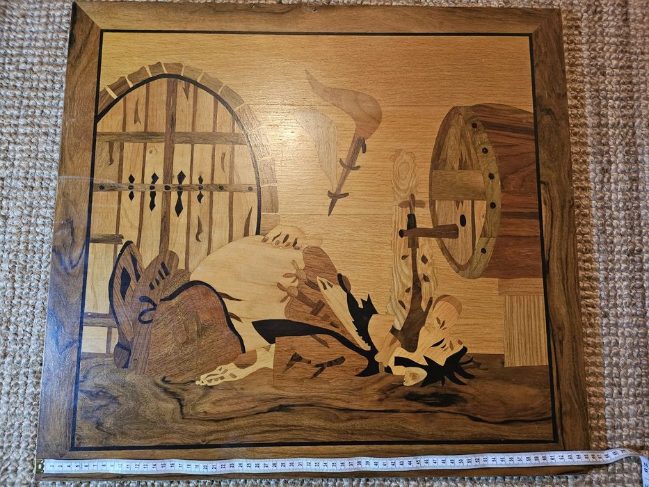 Tablou / tablouri din entarsii de furnir aplicat pe lemn