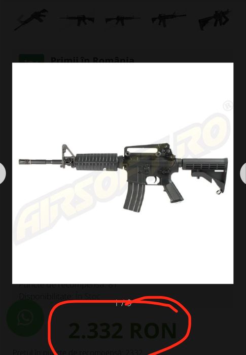 Replica AirSoft M4A1(urgent) impecabila in cutie  plus garantie 2 ani