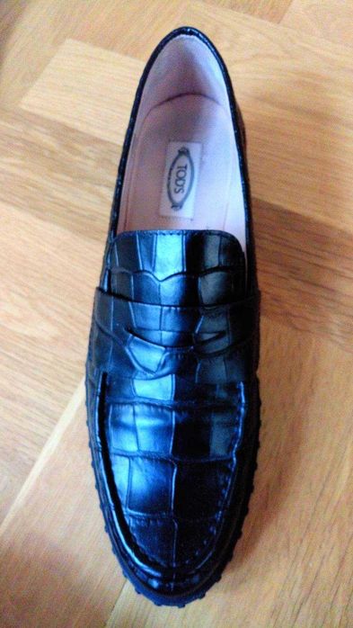 Мокасини на топ бранда Tod's, Италия, 100% естествена кожа, 38,5