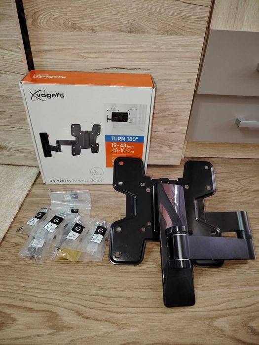 Suport TV de perete Vogel's , reglabil , 19"-43", Negru