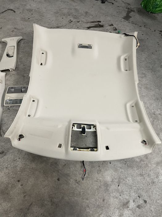 Plafon / tapiterie pavilion crem / bej jaguar XF + stalpi / parasolar