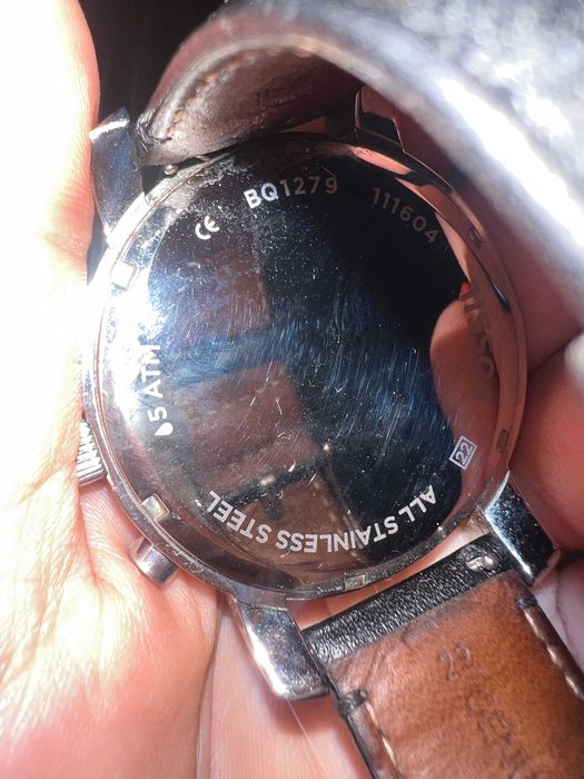 Fossil BQ1279 Chronograph – чисто нов, с кутия, кожена каишка
