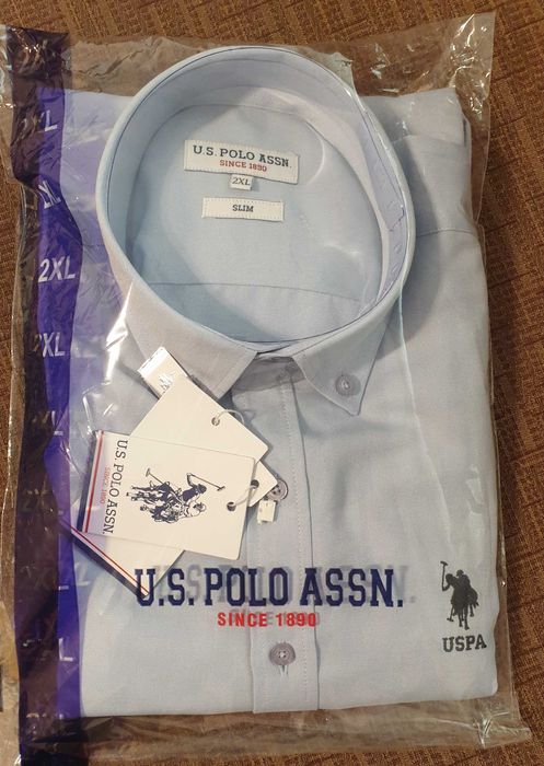 Cămaşa albastră U.S. POLO ASSN. XXL