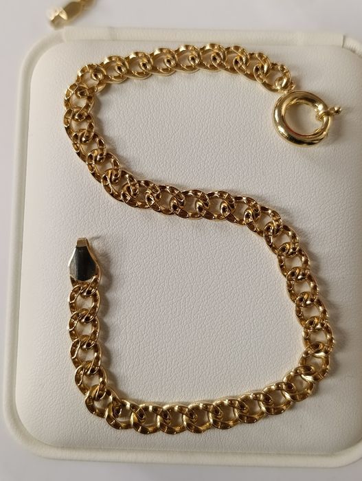 Золотоя браслет проба 585, вес 7,76 гр, длина 20 см