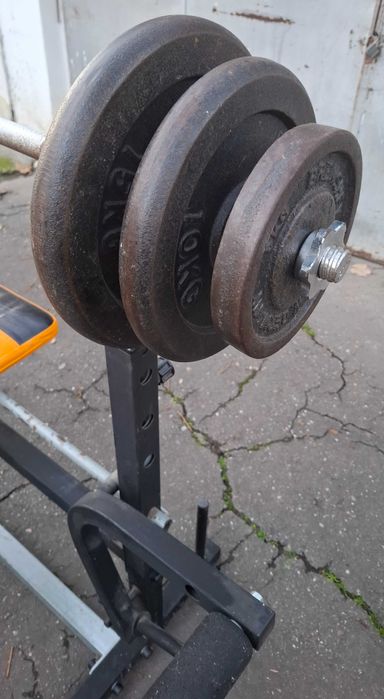 Banca fittness si bare, plus discuri greutati